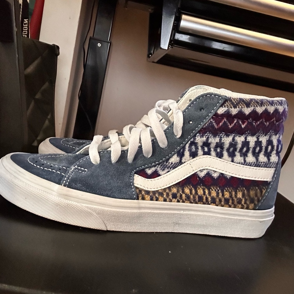 Vans High-Top Sneakers with Patterned Design
